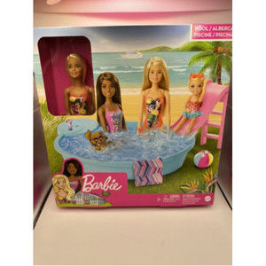 New Barbie Playset with Barbie Doll Pool Slide